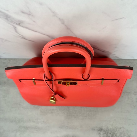 Hermès Rose Jaipur Epsom Birkin 35 - Picture 15 of 16